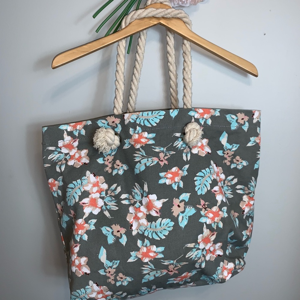 Cute Floral beach bag